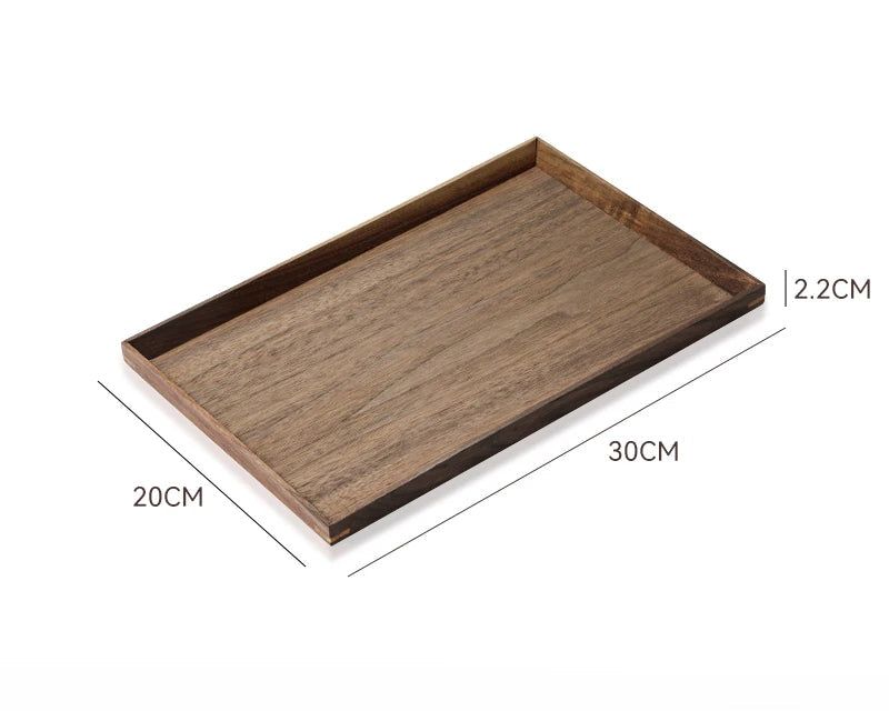 Walnut Wooden Tea Tray – Rectangular Serving Board