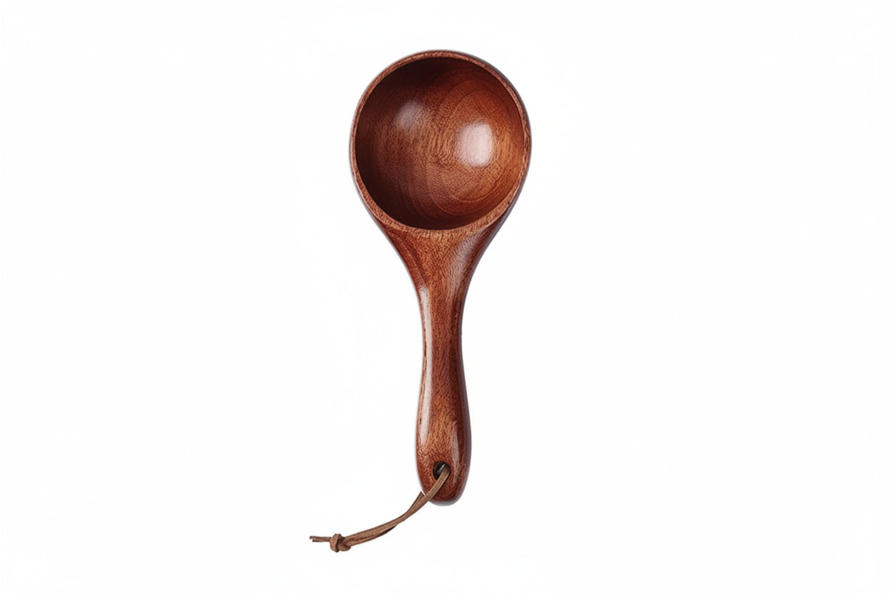 Large Wooden Scoop Spoon – Natural Kitchen Ladle