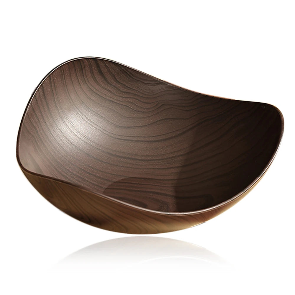 Wood Grain Snack Bowl – Creative Curved Design