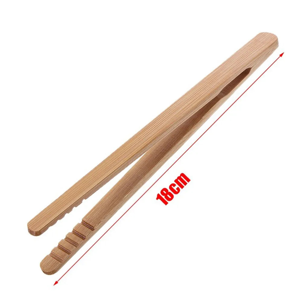 Set of 2 Bamboo Wooden Tongs