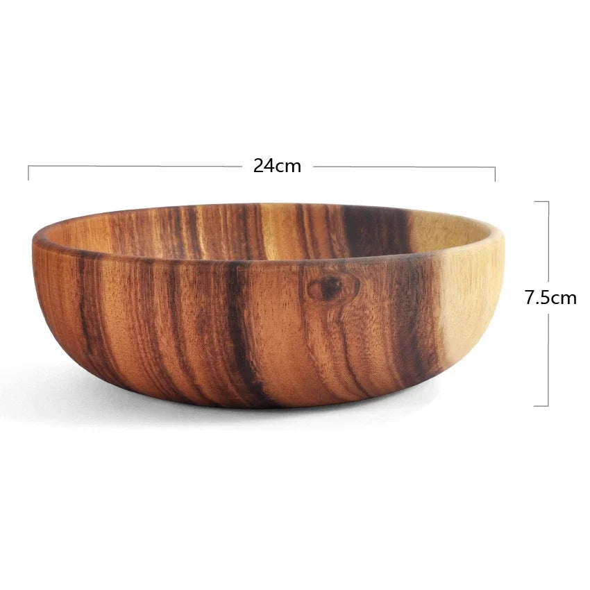 Acacia Wooden Serving Bowl