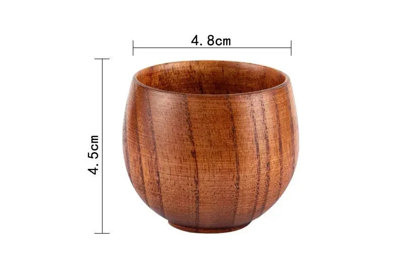 Wooden Big Belly Cup – Handmade Jujube Wood Drinkware
