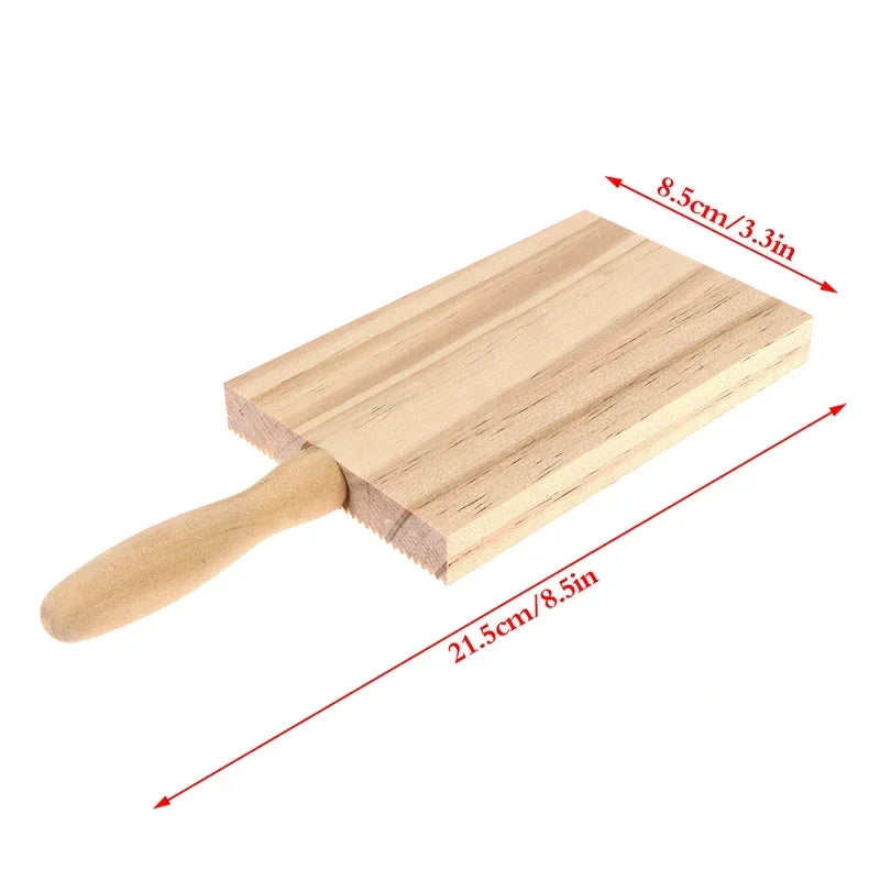 Wooden Pasta & Gnocchi Board – Dough Rolling Tool