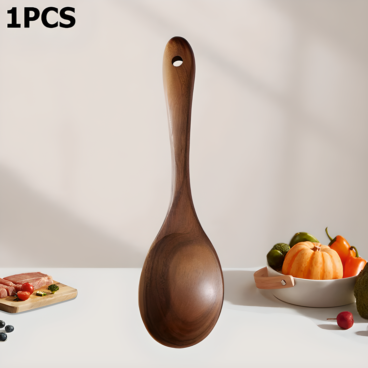 Set of 2 Acacia Wooden Salad Servers