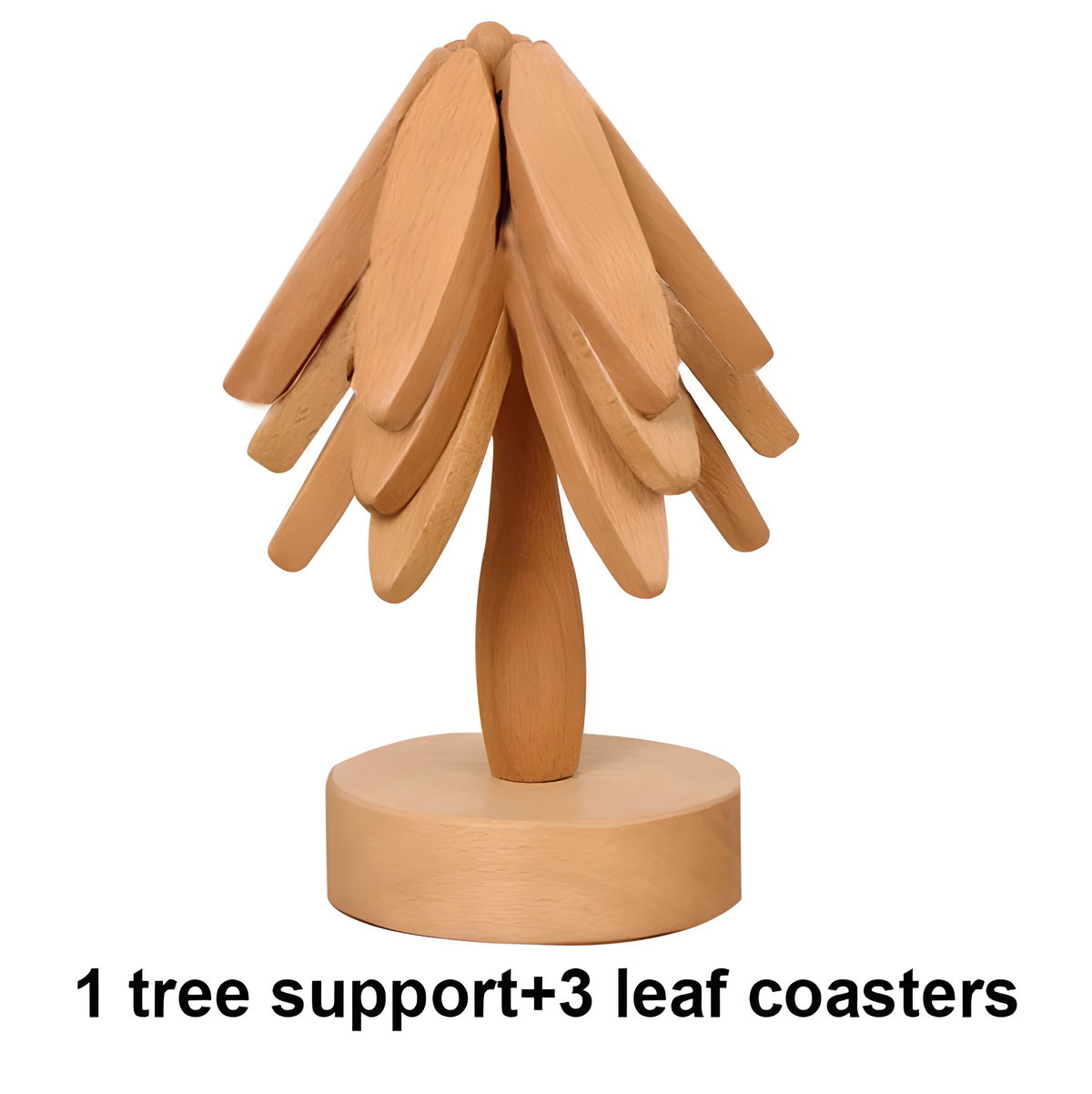Wooden Tree Trivet & Coaster Set