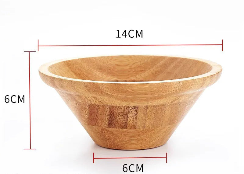 Japanese Wooden Salad Bowl – Large Bamboo Bowl