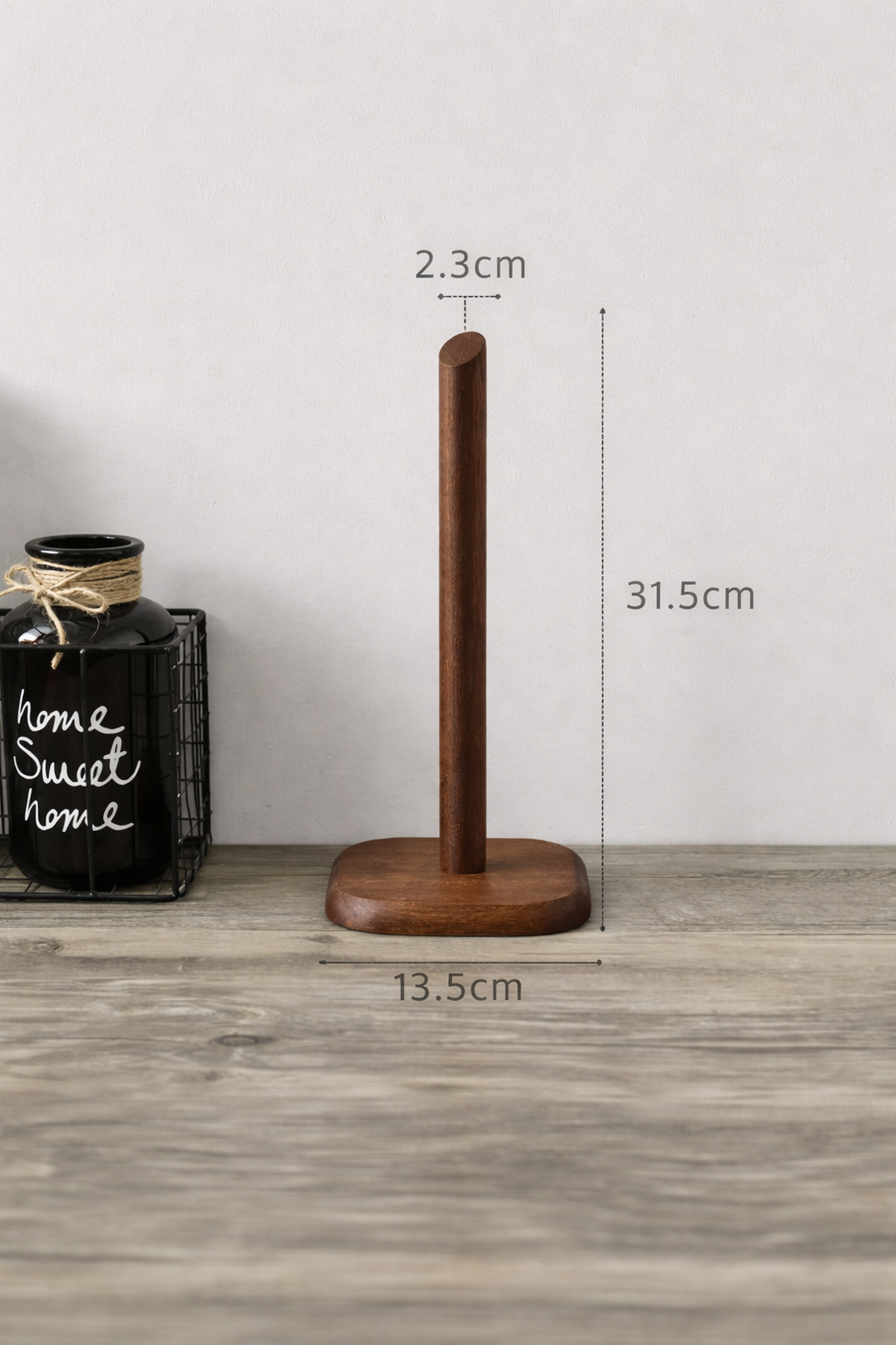 Walnut Roll Holder