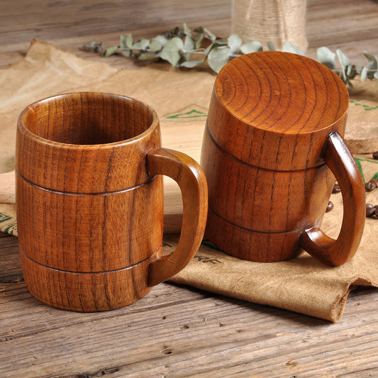 Wooden Beer Mug – Handmade Natural Kuksa Cup