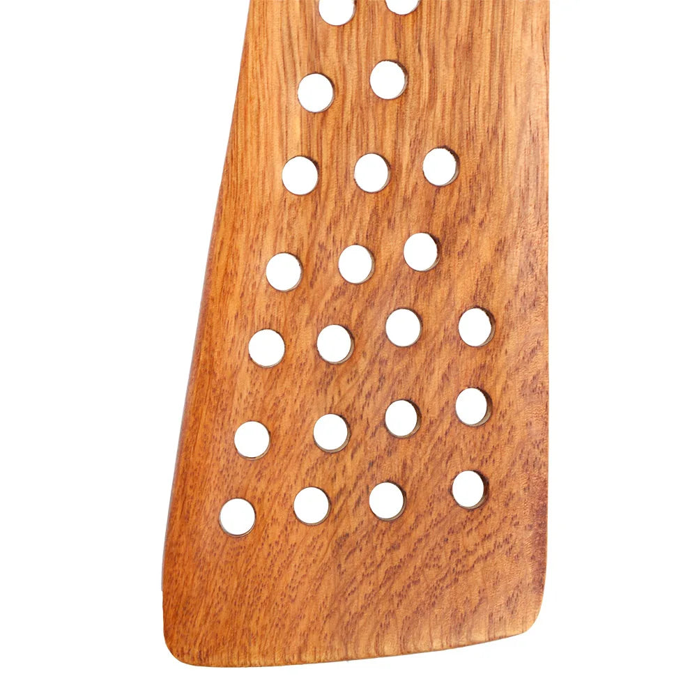 Wooden Cooking Spatula  – 24 Holes Filter Shovel