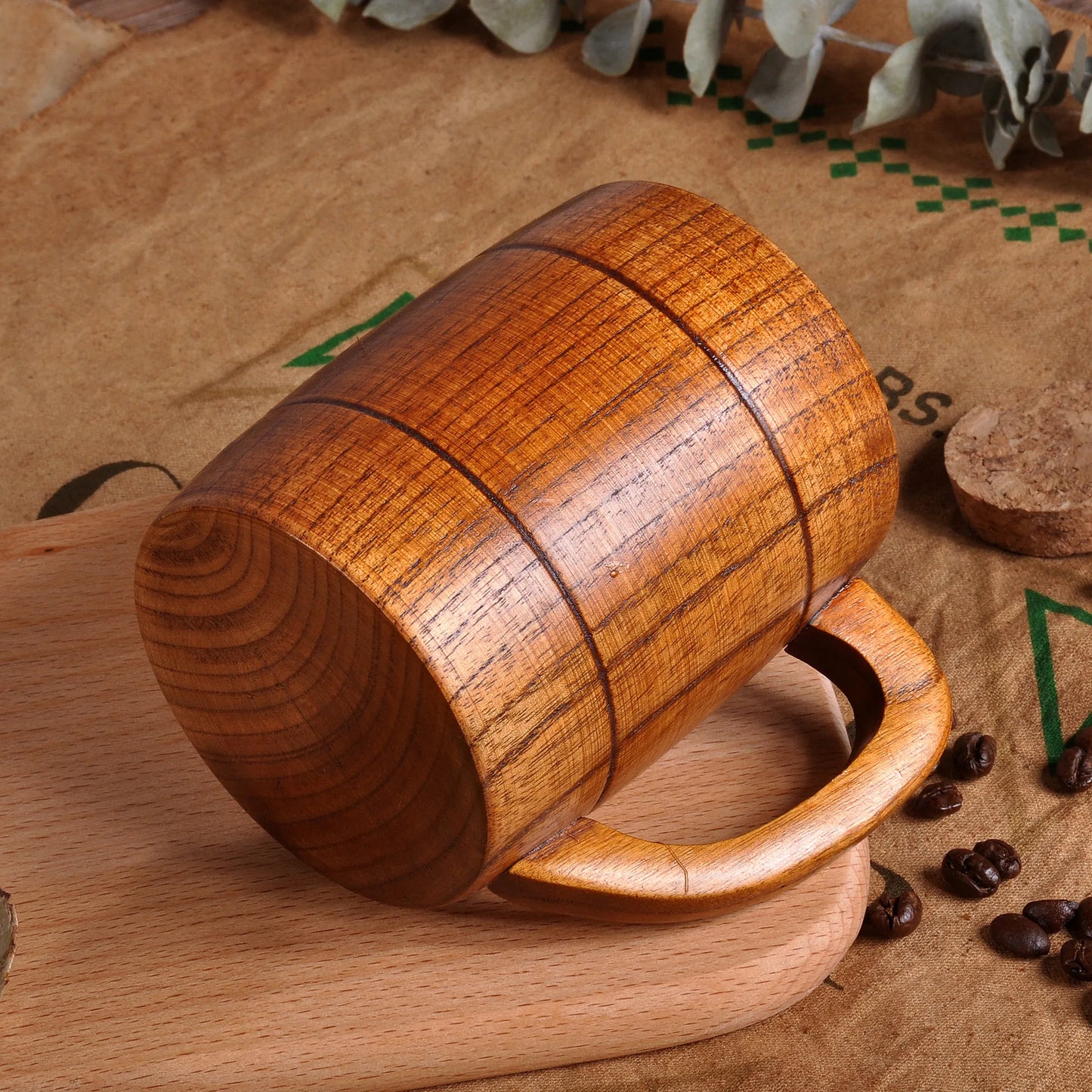Wooden Beer Mug – Handmade Natural Kuksa Cup