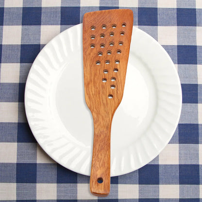 Wooden Cooking Spatula  – 24 Holes Filter Shovel