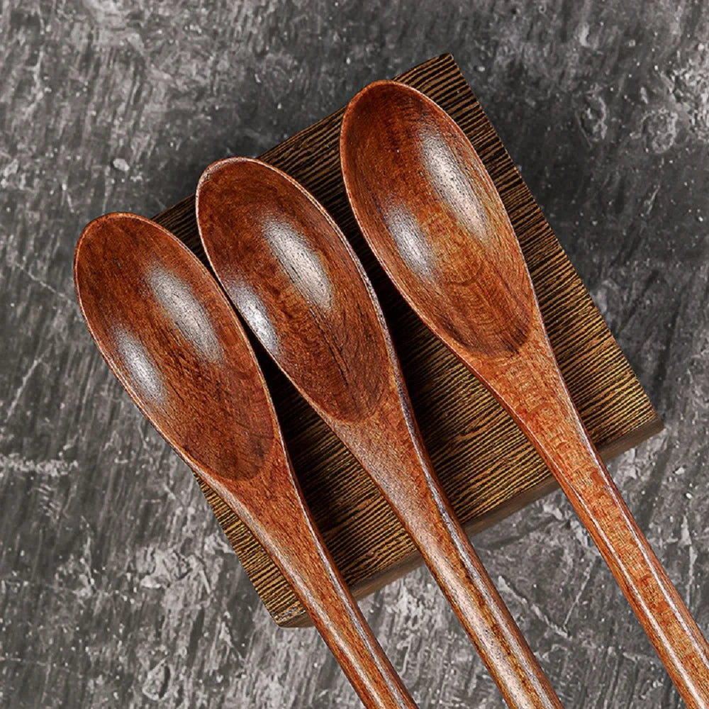 Long Handle Wooden Coffee Spoon