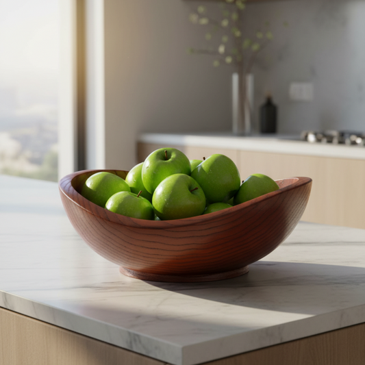Solid Wood Fruit & Salad Bowl
