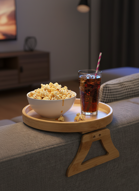 Bamboo Sofa Arm Tray Table