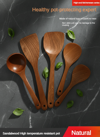 Wooden Spatula & Spoon Set – Natural Kitchen Tools