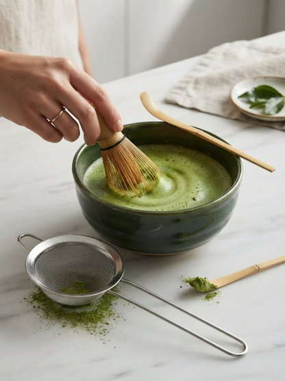 Matcha Bamboo Tea Set – 4-Pieces Kit