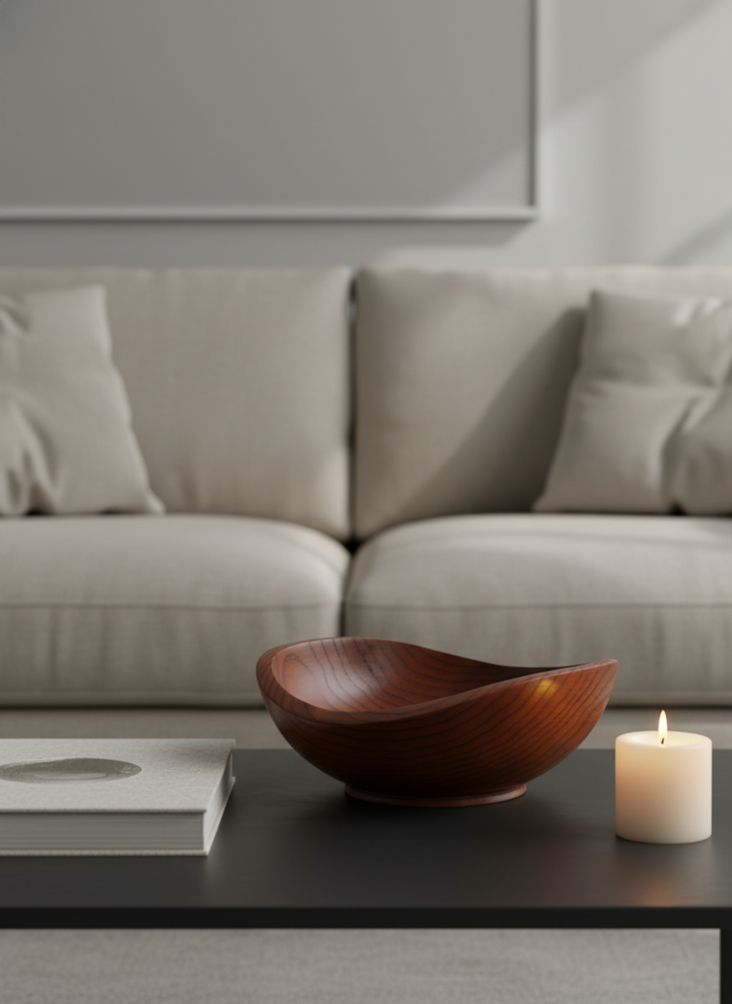 Solid Wood Fruit & Salad Bowl