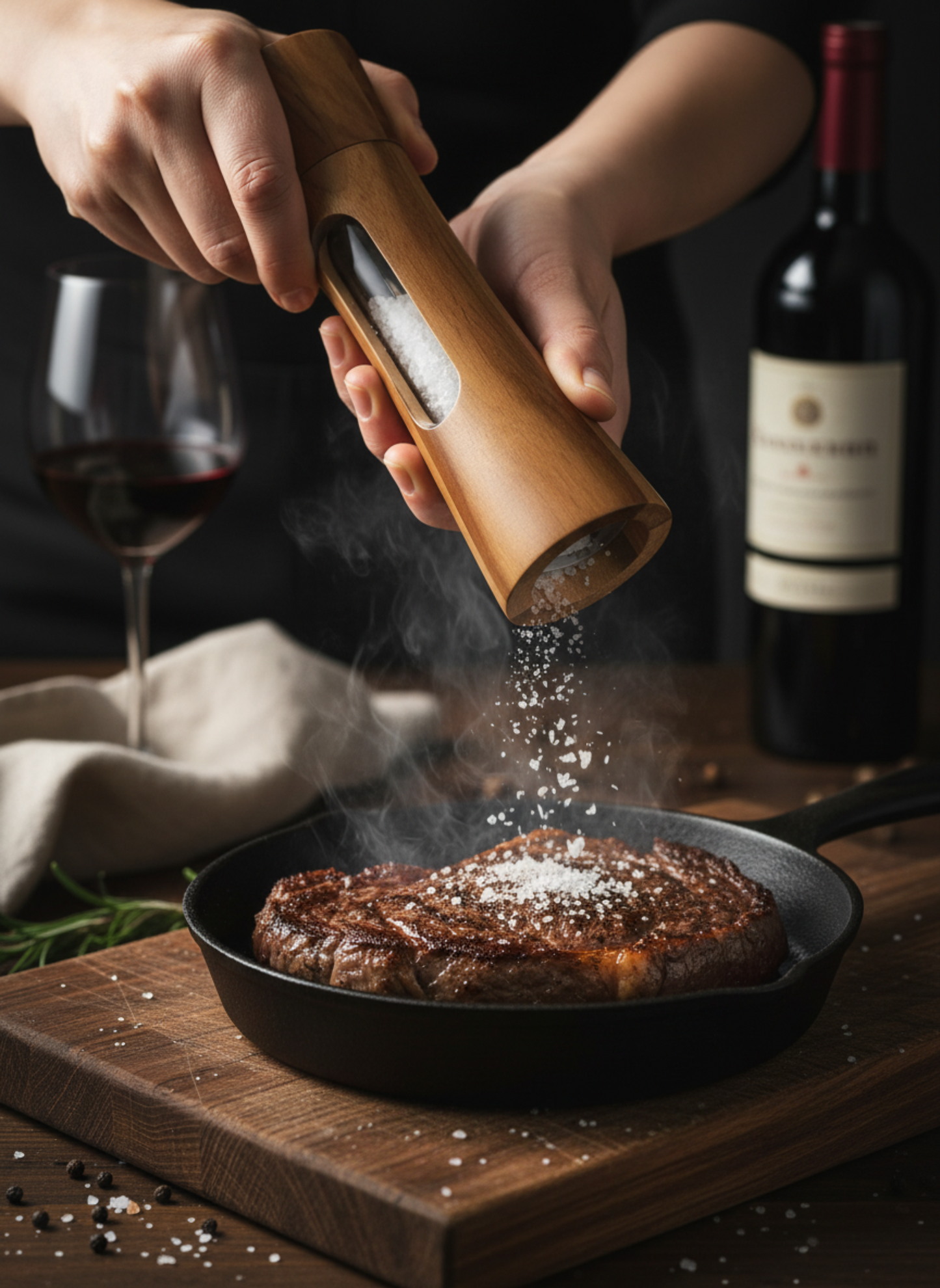 Wooden Salt & Pepper Grinder Set