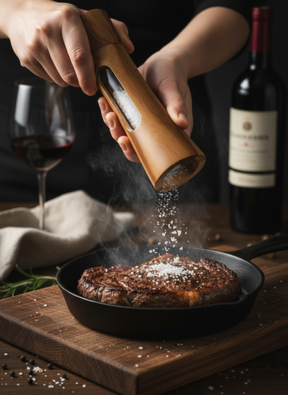 Wooden Salt & Pepper Grinder Set
