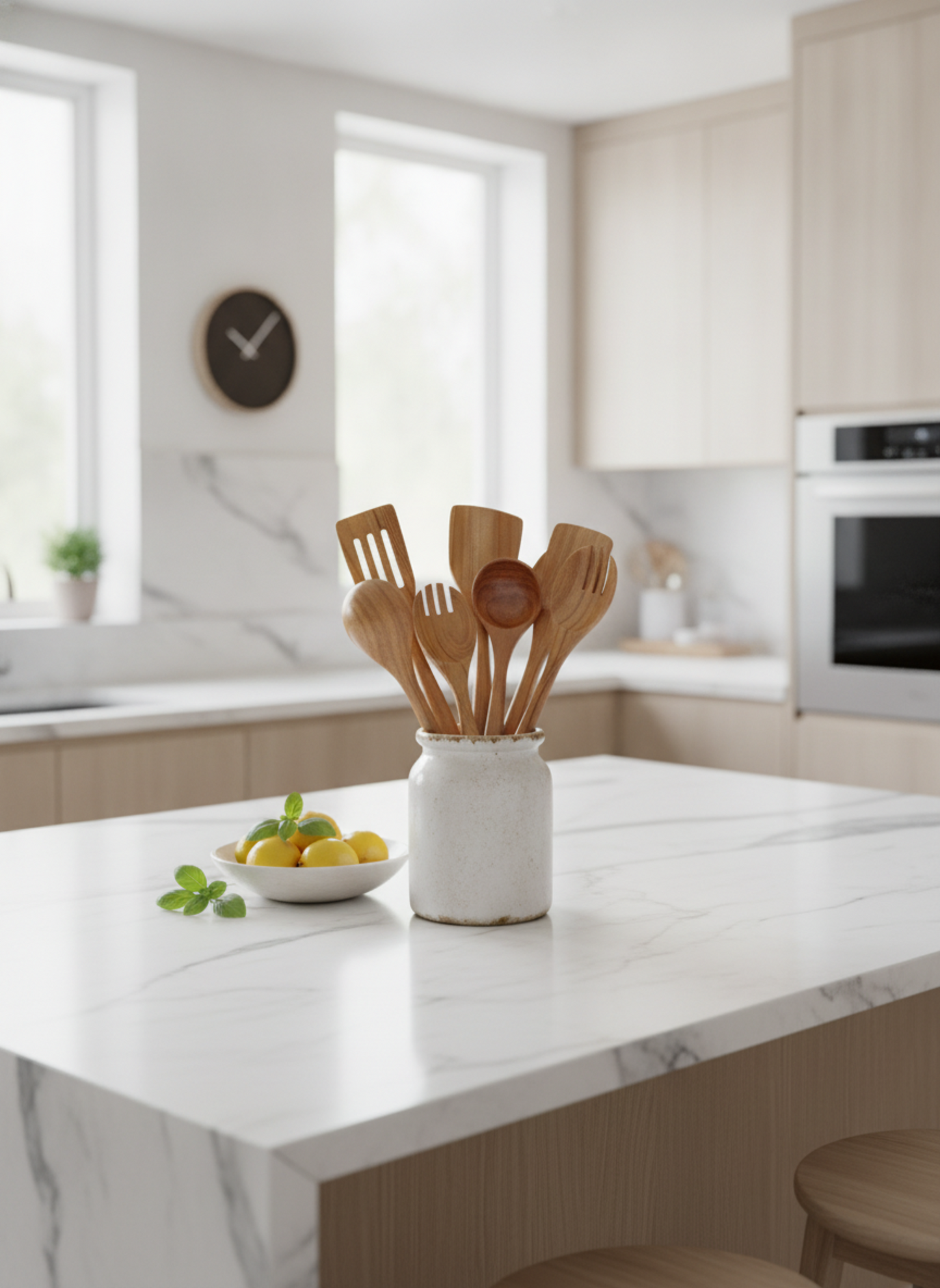 Wooden Kitchen Utensil Set – 10 Pieces