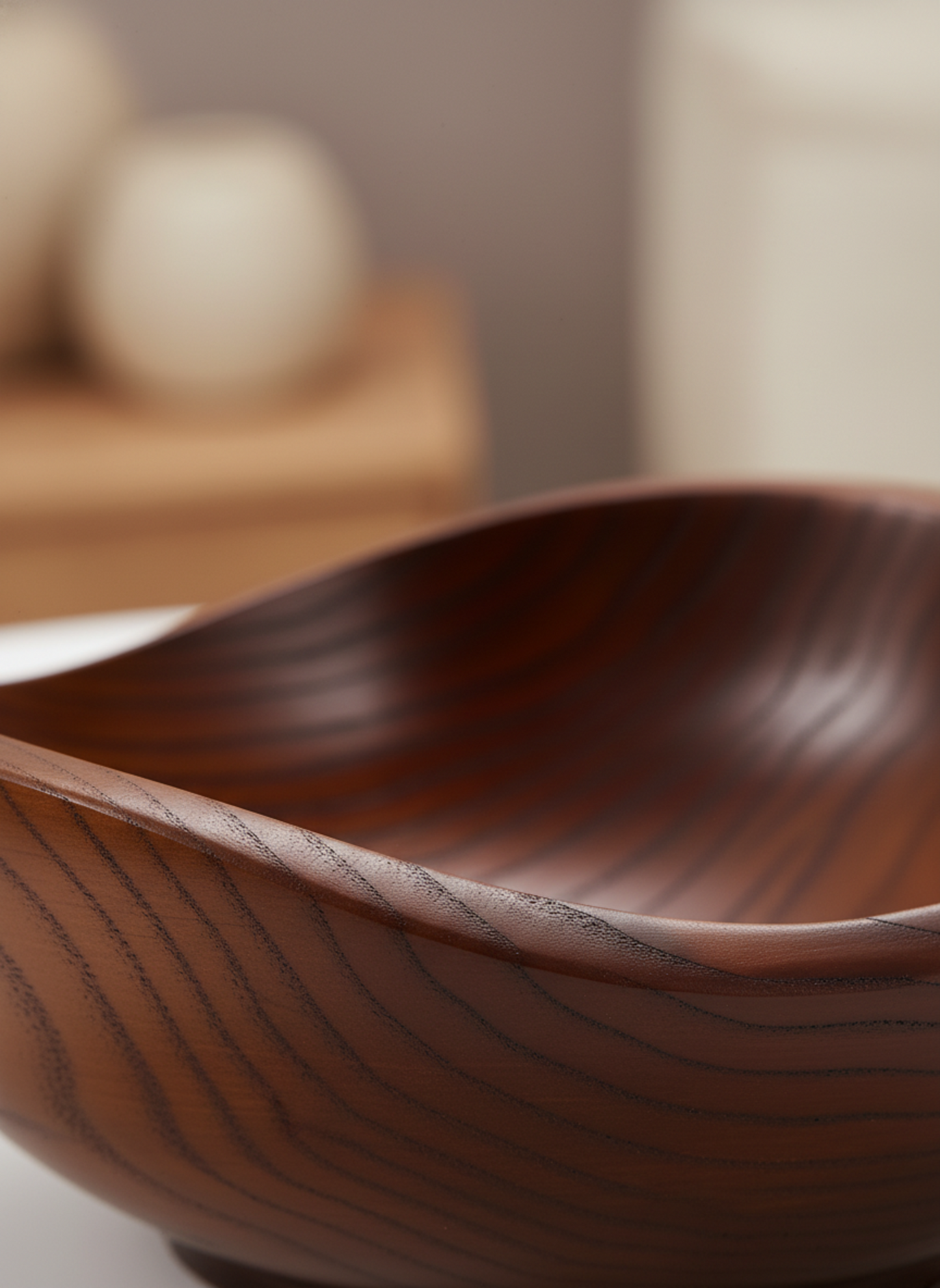 Solid Wood Fruit & Salad Bowl