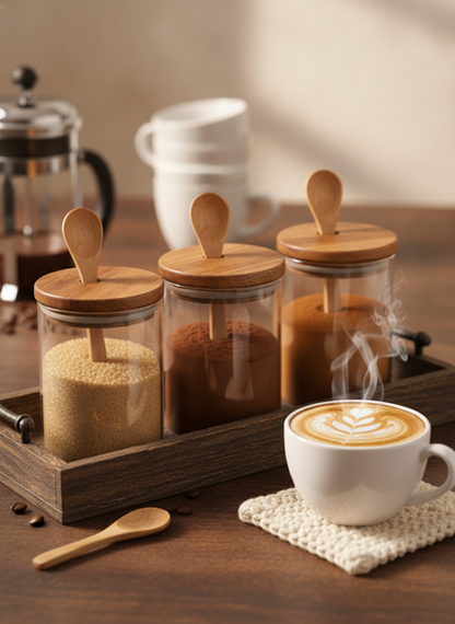 Mini Wooden Spoons – Natural Honey & Spice Spoon Set