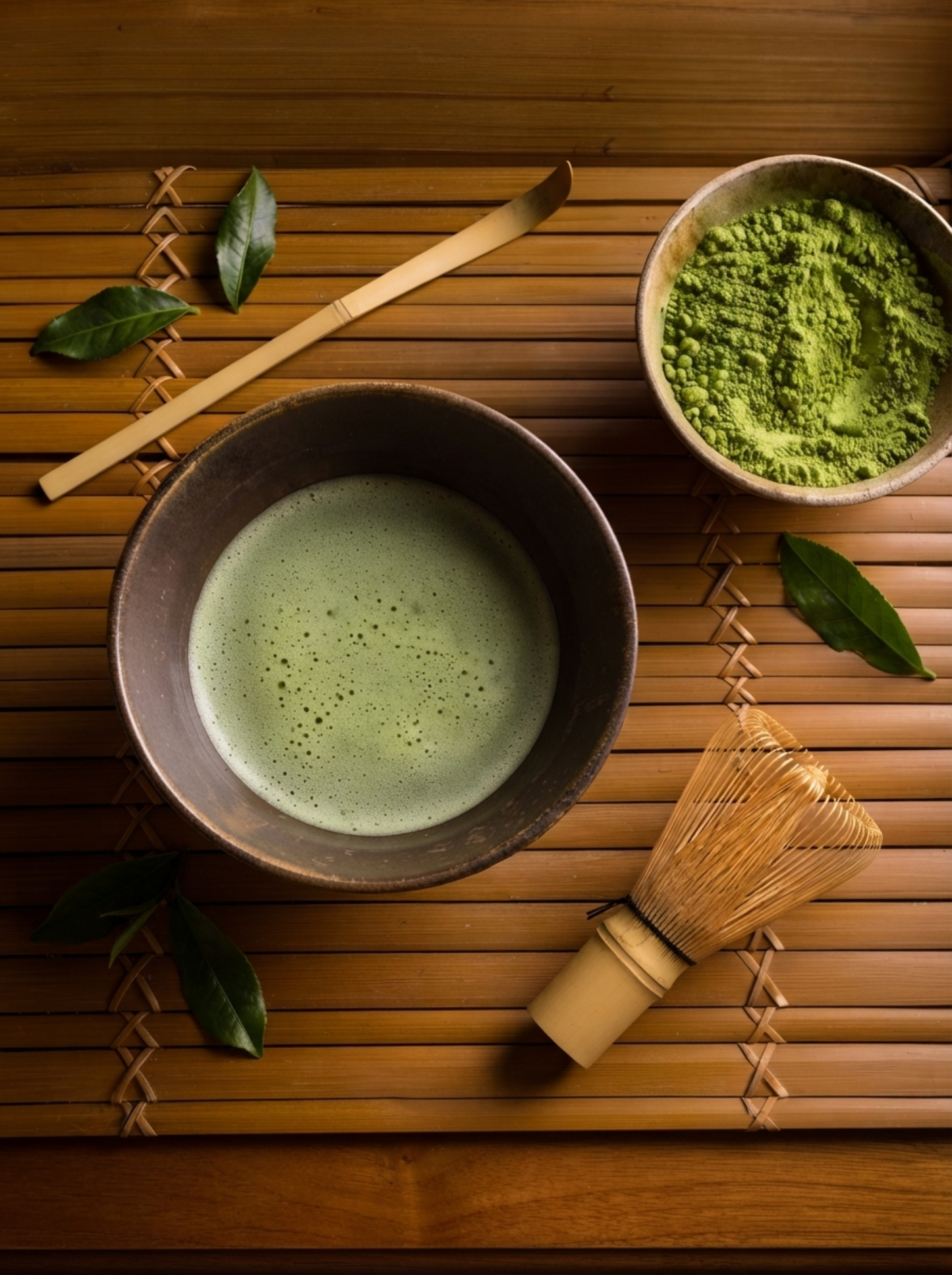 Matcha Bamboo Tea Set – 4-Pieces Kit
