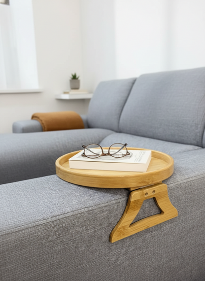 Bamboo Sofa Arm Tray Table