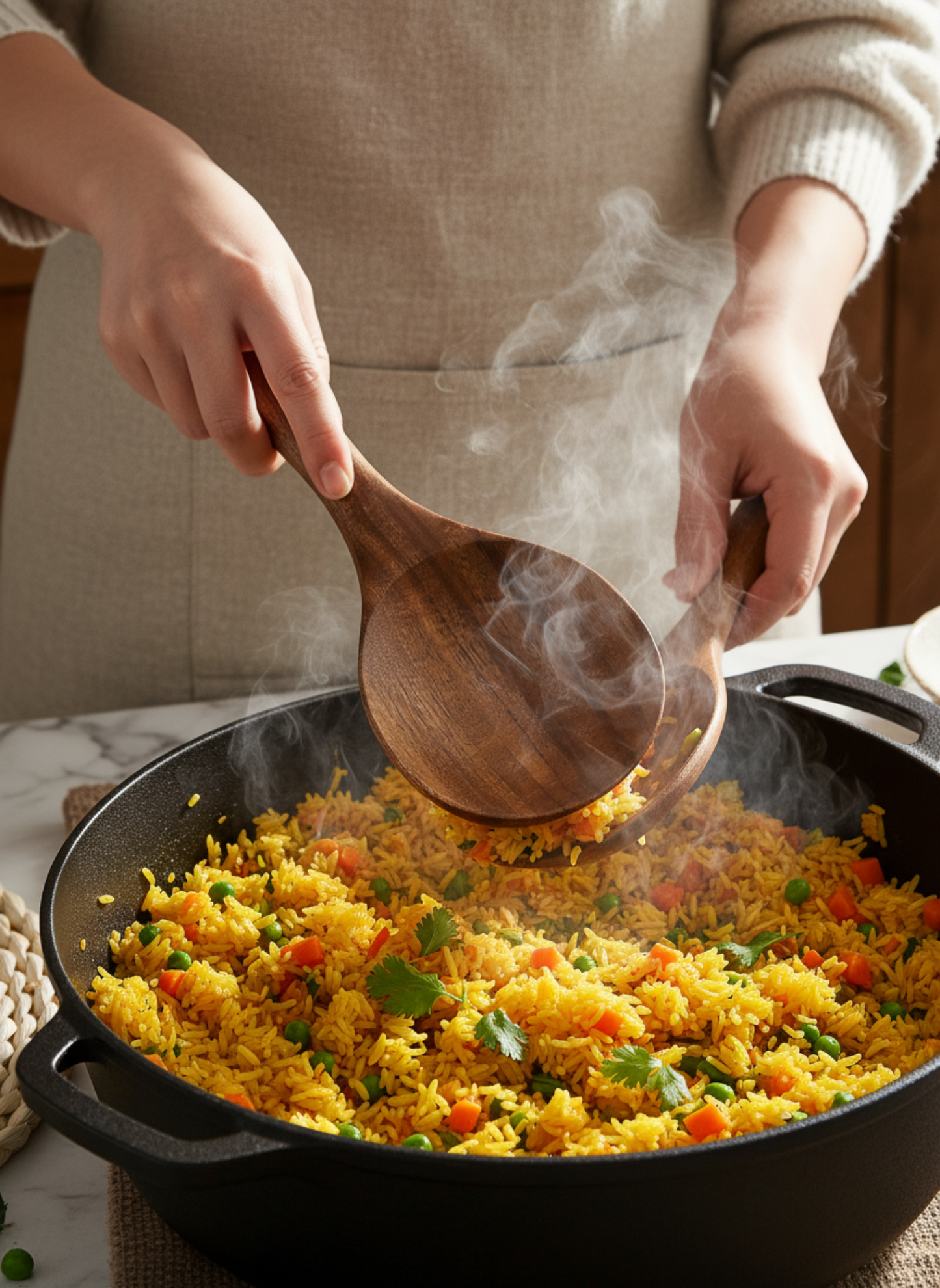 Wooden Rice Serving Spoon