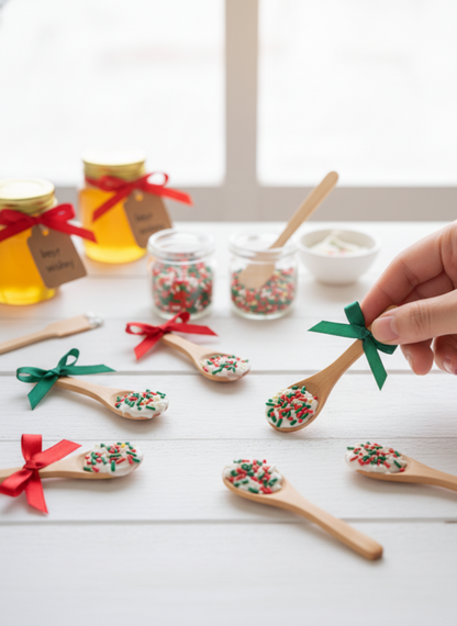 Mini Wooden Spoons – Natural Honey & Spice Spoon Set