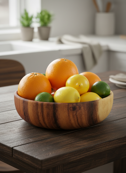 Acacia Wooden Serving Bowl
