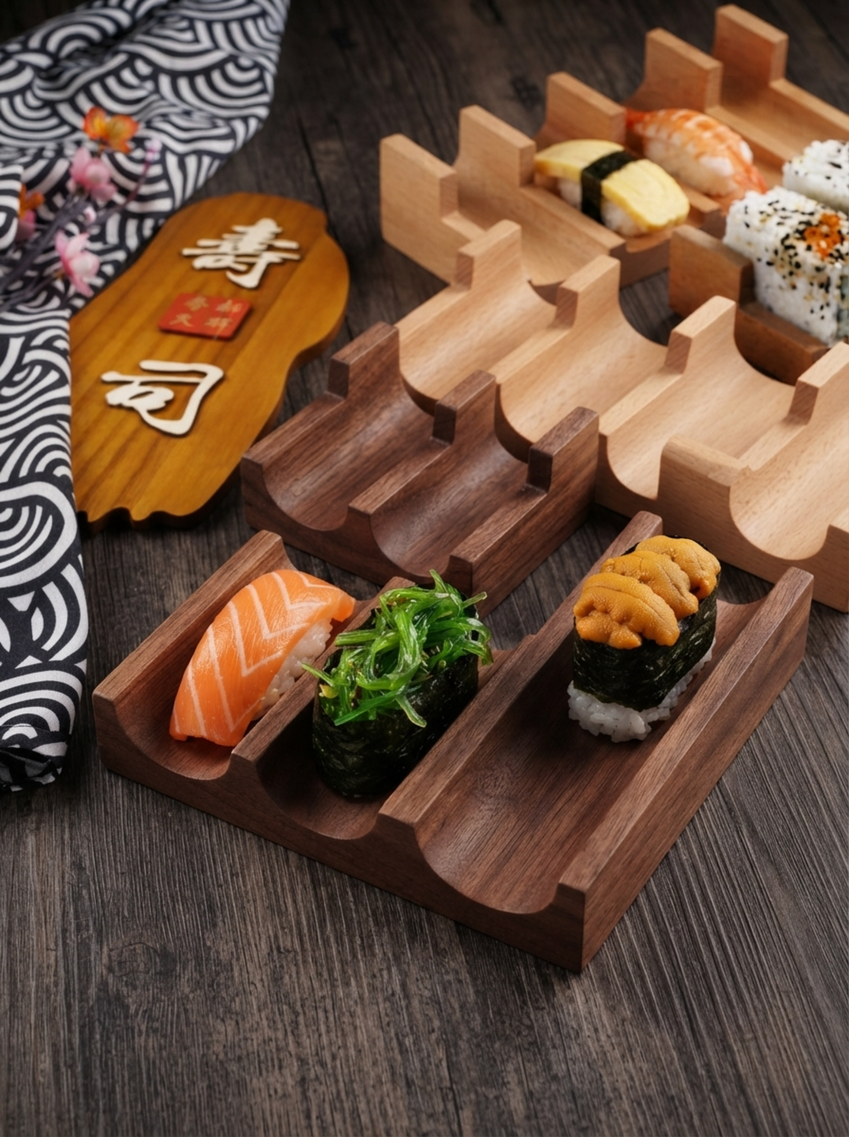 Japanese Sushi Serving Rack