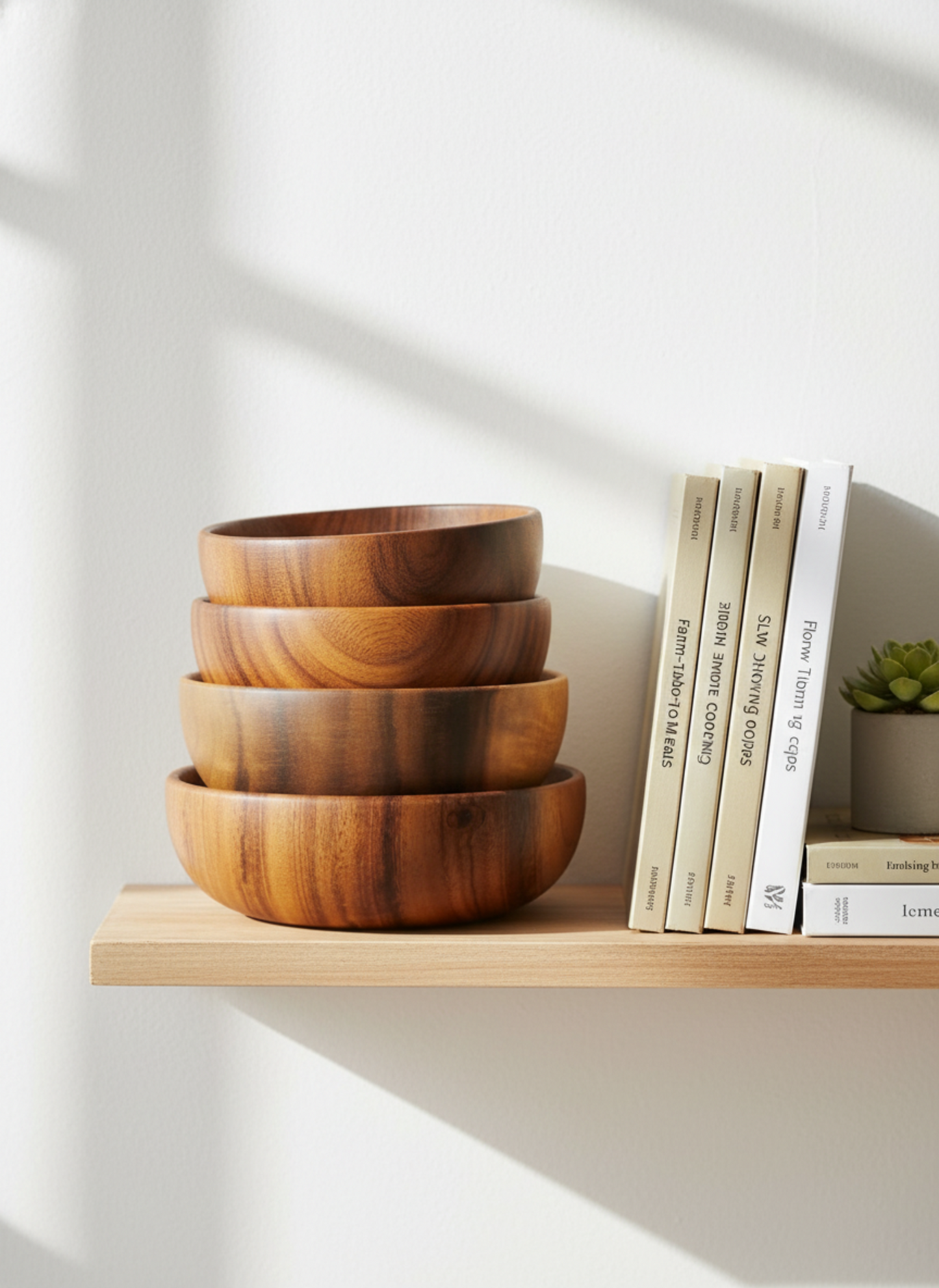 Acacia Wooden Serving Bowl