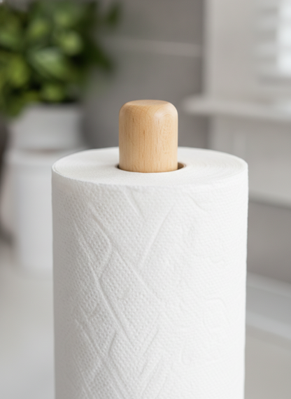 Bamboo Paper Roll Holder