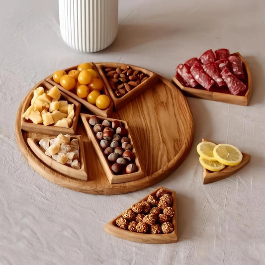 8-Piece Wooden Charcuterie & Snack Tray