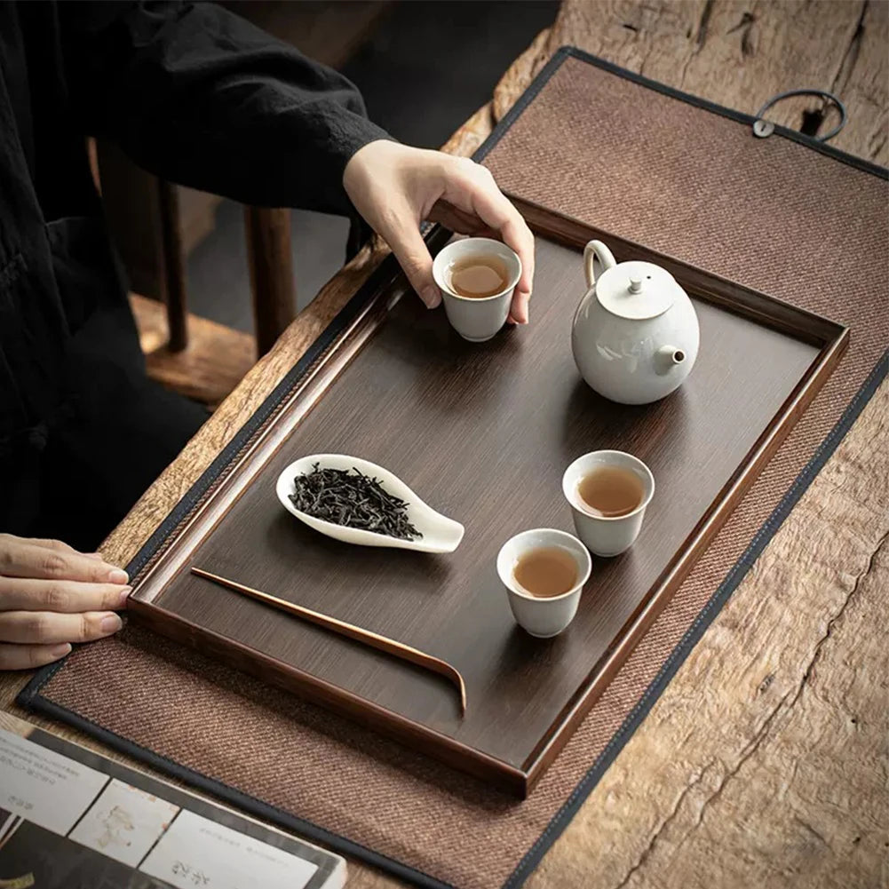 Elegant Wooden Rectangular Tray