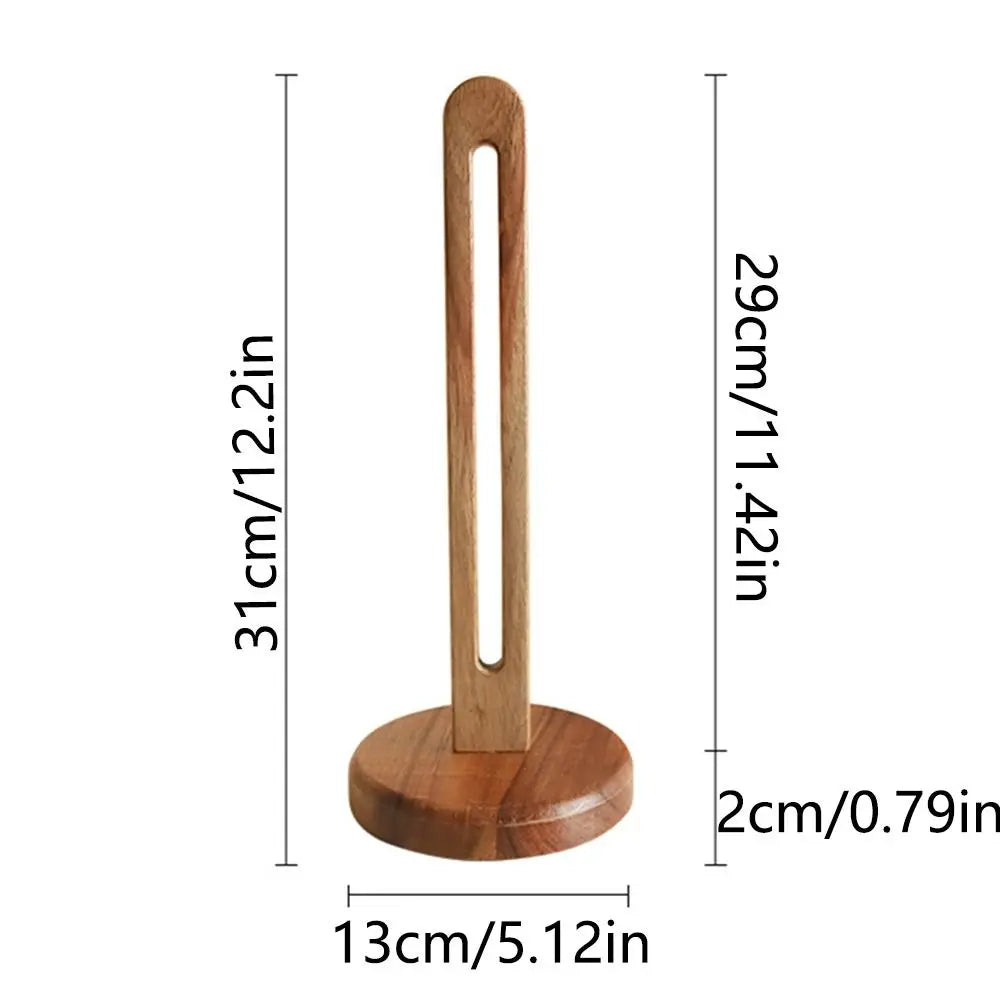 Wooden Paper Towel Stand