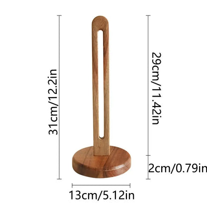 Wooden Paper Towel Stand