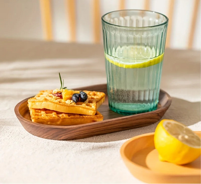 Solid Wood Oval Tray – Japanese Style Serving Plate