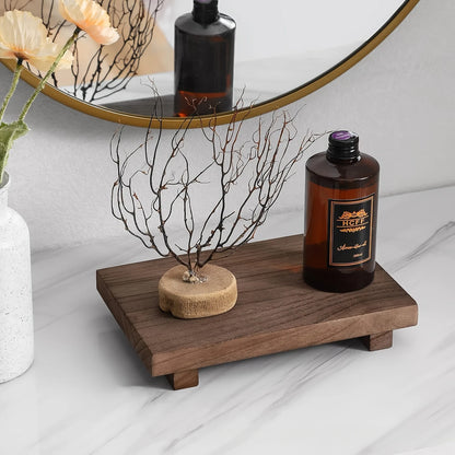 Wooden Pedestal Display Tray