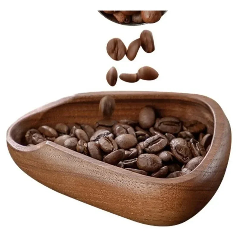 Wooden Coffee Bean Bowl – Natural Measuring Scoop