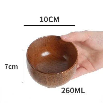 Japanese Wood Bowl Set