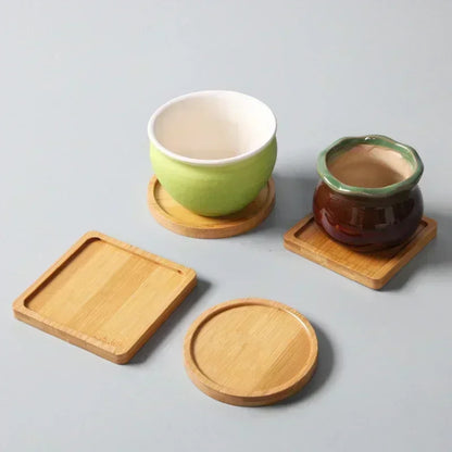 Bamboo Tea Coaster Set