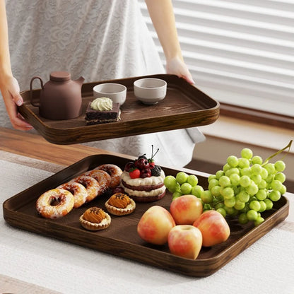 Rustic Wood Grain Serving Tray