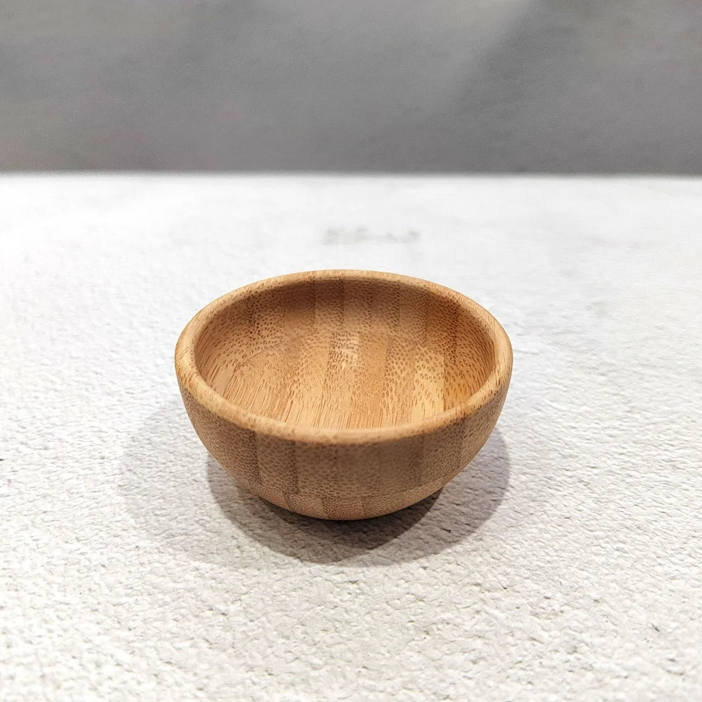 Mini Bamboo Bowl Set – Mixing Bowl with Spoon