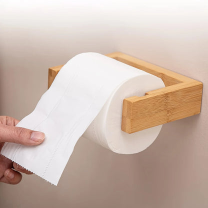 Bamboo Wall Paper Holder