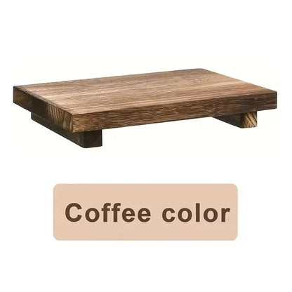 Wooden Pedestal Display Tray