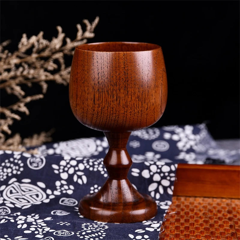 Wooden Wine Cup  – Vintage Goblet Cups