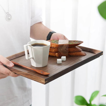 Walnut Wooden Tea Tray – Rectangular Serving Board