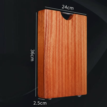 Solid Wood Cutting Board – Thick Ebony Chopping Board